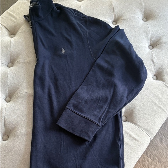 Polo by Ralph Lauren Men's Dark Blue Quarter-Zip Sweatshirt. XL. New - Picture 10 of 13